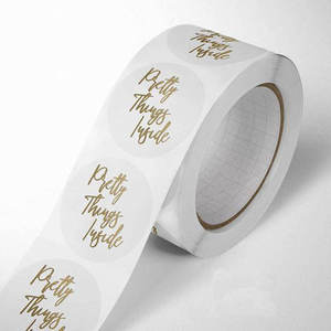 Custom Self-Adhesive Vinyl <b>Stickers</b> Logo <b>Sticker</b> Waterproof <b>Sticker</b> Printing <b>Roll</b> Labels - Product Image 3