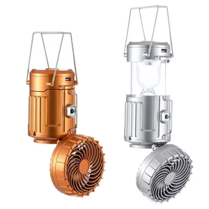 Linterna de Camping Recargable Solar y USB con Ventilador, Lámpara LED Portátil para Tienda de Campaña, Luz de Emergencia Multifuncional para Acampar al Aire Libre - Product Image 5