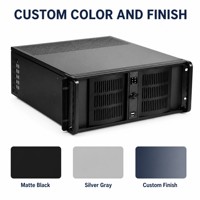Boîtier de serveur industriel TZR 4U pour montage en rack, fabrication sur mesure par estampage de tôle, revêtement en poudre, usine OEM