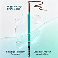 Pensil Alis Profesional dengan Spoolie, Bersertifikat ISO 22716 GMP ISO 9001, Teruji Stabilitas, Teruji Keamanan, Sesuai MSDS