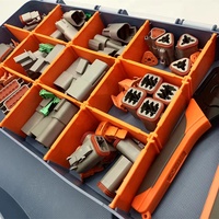 Kits de connecteurs Deutsch sans outil de sertissage, femelles, automobiles, DIN 6p, incluant plusieurs séries DT