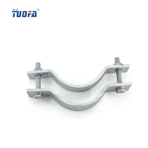 Strengthening Hoop / Galvanized Pole Clamp /Galvanized Steel Anchor Ear For Power Line Hardware