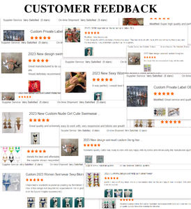 주문 로고 상표 꼬리표 프릴 손질 동점 측 비키니 수영복 2022 2 조각 수영복 - Product Image 4