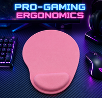 Tapis de souris ergonomique pour soulager le syndrome du canal carpien - Support de poignet orthopédique en EVA pour usage au bureau et utilisateurs fréquents d'ordinateur