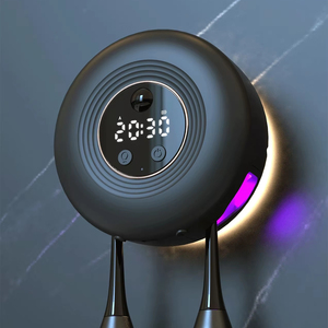 <span class=keywords><strong>Sterilizzatore</strong></span> <span class=keywords><strong>Portatile</strong></span> per Spazzolini con Ventola, Asciugatura a Caldo, Sensore <span class=keywords><strong>UV</strong></span> Automatico, Funzione Orologio e Luce - Product Image 1