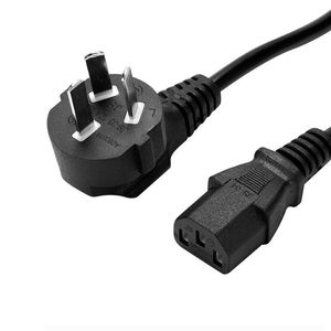 Cordon d'alimentation 0,75 m 1,5 m 1 m 2 m 3 m 5 m Noir Certifié CCC Durable Pour Moniteurs et Appareils ECG - Product Image 2