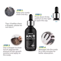 Sérum de croissance capillaire DENSX à la biotine pour hommes et femmes, bloqueur de DHT, soin du cuir chevelu, huile nourrissante pour la repousse des cheveux secs