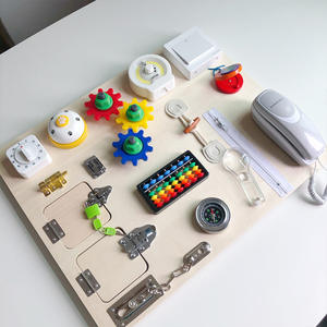 Nouveau design Montessori DIY Jouet de <span class=keywords><strong>planche</strong></span> d'activités fait main Jouet éducatif de sécurité précoce pour enfant Jouet en <span class=keywords><strong>bois</strong></span> de haute qualité pour enfants - Product Image 6