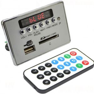 Mô-đun Bảng Giải Mã WAV + WMA + MP3 Máy Phát Nhạc LED Kỹ Thuật Số 12V Đài FM Xe Hơi Màu Đen - Product Image 1