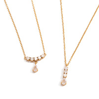 Colliers ras du cou tendance pour femmes en acier inoxydable plaqué or avec micro-inserts en zircon, chaîne à maillons, usage quotidien N616