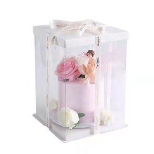 Usine De Luxe Gâteaux Boîte Conception Libre En Gros <span class=keywords><strong>8</strong></span> 10 12 Pouces Blanc Noir Rose Cuisson Ronde Emballage Vente avec Logo Boîtes À Gâteau - Product Image 6