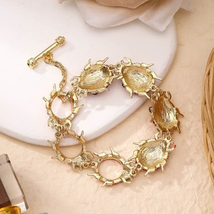 Nuovo <span class=keywords><strong>Bracciale</strong></span> in Metallo con Strass a Forma di <span class=keywords><strong>Coccinella</strong></span> per Donne, Gioiello Chunky Primaverile ed Estivo - Product Image 5