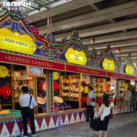 CE Tolefun Express Carnival Multi Game Booth Roll Balls Commercial Vintage Funfair Midway Interactive Prize Game Led Light Metal