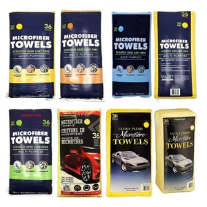 Serviette de nettoyage <span class=keywords><strong>microfibre</strong></span> sans bords 40x40CM 400GSM à séchage rapide pour lavage de voiture – Qualité supérieure – Offre spéciale - Product Image 5