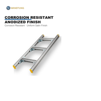 Plateau d'escalier en alliage d'aluminium anodisé lisse pour la construction industrielle et la gestion des câbles dans les salles de commutation