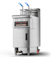 Friteuse électrique verticale commerciale friteuse électrique à levage automatique friteuse à gaz de pétrole liquéfié au gaz naturel