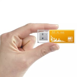 เครื่องอ่านการ์ดออลอินวัน USB 2.0 แบบหลายช่องสำหรับการ์ด SD และ TF สำหรับอุปกรณ์พกพา - Product Image 1