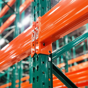 Certified Selective Steel American Standard Pallet Racking System Teardrop Upright Step Beam Heavy Duty Adjustable Warehouse - Product Image 1