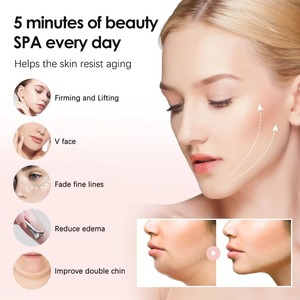 Masajeador 4D reafirmante DE LA PIEL Pulso de baja frecuencia Estiramiento del cuello Adelgazante facial Dispositivo de belleza portátil recargable - Product Image 5