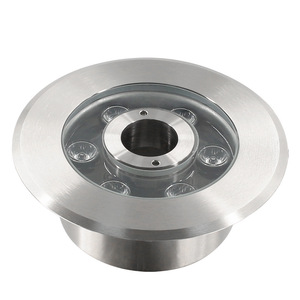 Đèn LED tròn chất lượng cao cho hồ bơi 6W RGBW, đèn dưới nước trang trí cảnh quan, thép không gỉ 304, IP68, đèn đài phun nước LED - Product Image 1