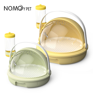 Boîte de transport pour hamster NOMOY PET, couleur <span class=keywords><strong>vert</strong></span>, bleu, jaune, avec bouteille d'eau - Product Image 2