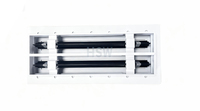 Diffuseur d'air carré linéaire moderne pour système CVC, à lames invisibles réglables, en aluminium long et sans soudure, style artisanat victorien