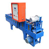 Machine de fabrication de toitures métalliques et de gouttières avec découpe hydraulique, commande PLC, engrenages et moteur à roulement