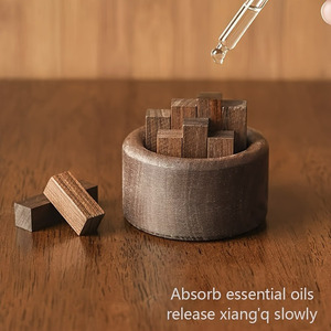 Penjualan laris Set <span class=keywords><strong>Diffuser</strong></span> aromaterapi kayu kenari stik kayu minyak esensial mewah untuk ruang tamu