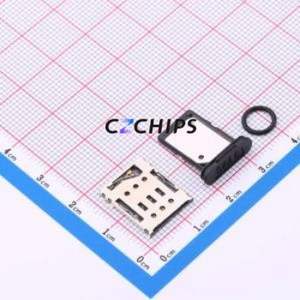 XDSM-1023-4332A SIM Card Connector SMD Connector Plug-In Type Nano SIM Card 1.38mm - Product Image 1
