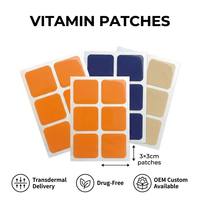 Patchs de Vitamines 3x3cm à Libération Transdermique Sans Médicament, Personnalisation OEM Disponible, Patch Cutané, Complément Nutritionnel Quotidien