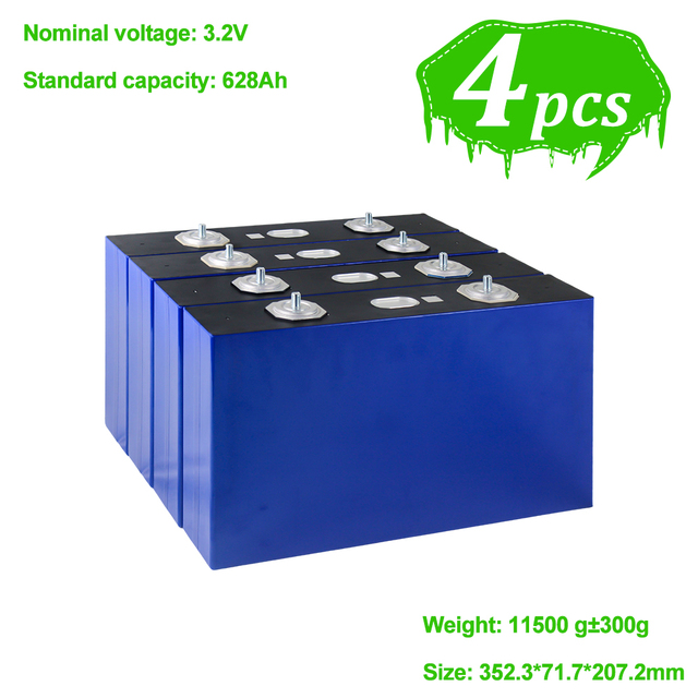 2026EVE MB56 3.2V Lifepo4 Cell Grade A 628ah/680Ah Lithium Phosphate Battery CATL 3.2V 587Ah LFP DIY Home Energy Storage Battery