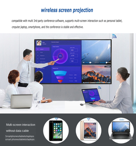 Hot Selling 4K UHD Interactive Flat Panel LCD <b>Screen</b> Smart Touch <b>Screen</b> for Classroom Interactive Boards Whiteboard Type - Product Image 3