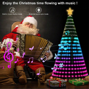 <span class=keywords><strong>Luces</strong></span> de Navidad Inteligentes USB MIMIRGB WS2812B RGBIC, Control por Aplicación, Sincronización con Música, Guirnalda de <span class=keywords><strong>Luces</strong></span> Decorativas para Navidad - Product Image 3