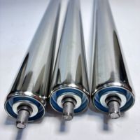 Nouveaux rouleaux de guidage en acier inoxydable galvanisé avec roues dentées en caoutchouc/acier pour lignes de production, personnalisables
