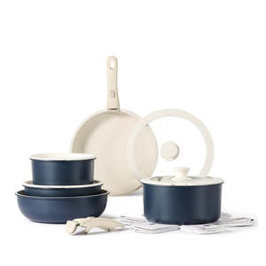 Modern 5-Piece Eco-Friendly Nonstick Kitchen Cookware Set Forged Aluminum Pots <strong>Pans</strong> Healthy Ceramic Removable <strong>Pan</strong> <strong>Handle</strong> for - Product Image 6
