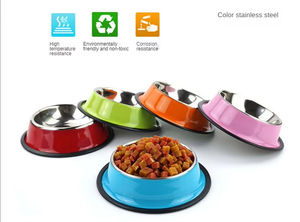 2025 Atacado Eco-Friendly Grande Cat Food <span class=keywords><strong>Bowl</strong></span> Montado <span class=keywords><strong>Dog</strong></span> <span class=keywords><strong>Bowl</strong></span> Non-Slip Aço Inoxidável Pet Supplies com Amor Estilo - Product Image 5