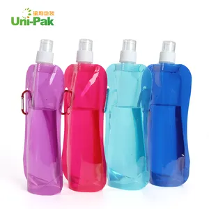 Water Bottles Collapsible Foldable Water Bag With Carabiner For Travel Spout Pouch Durable Bpa Free Sports Camping Novelty