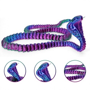 Figurines de serpents imprimées en 3D, accessoires de bureau pour garçon, figurine de dragon imprimée en 3D, ornement de bureau, accessoires de bureau - Product Image 5