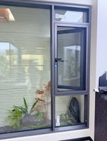 Fenêtre à double vitrage fixe en alliage d'aluminium Daoming, résistante aux intempéries, insonorisée, à rupture de pont thermique, personnalisable