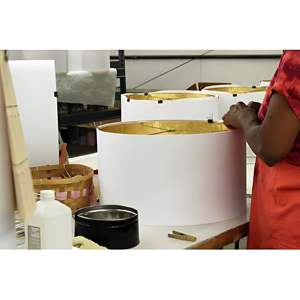 DB Modern Design Square Softback <b>Lampshade</b> with Washer Fitter <b>White</b> Fancy Slant for Indoor Home Lighting - Product Image 1