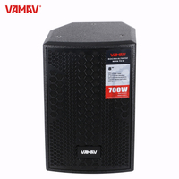VAMAV NOVA TX8 Enceinte active pleine gamme 350W RMS 8'' en bois avec poignées de transport Bluetooth pour concerts, bars et DJ
