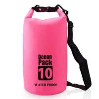 Tas Kering Lipat Portabel Ocean Pack Anti Air 5L/10L/20L/30L Roll Top PVC untuk Kegiatan Luar Ruangan, Camping, Hiking, Berperahu, Semua Musim