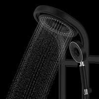 Ensemble de douche mural moderne à température constante avec panneau de douche SPA effet pluie, étagère de rangement et affichage intelligent, système de douche pour salle de bain