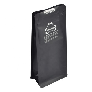 Tùy chỉnh in 500g chống rò rỉ <span class=keywords><strong>Ziplock</strong></span> nhôm lá phẳng đáy túi cà phê có van - Product Image 1