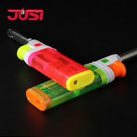 Briquet à flamme ouverte à buse allongée JUSI HC1031, rechargeable, outil d'allumage domestique pour cuisinière à gaz