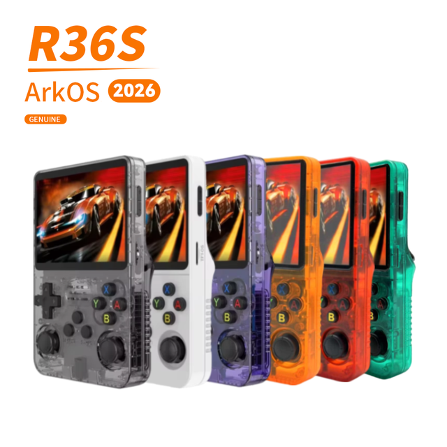 ARK OS Original R36S Mini Handheld Video Gaming Console Retro Classic Games Player 64GB HD Color Screen Portable Wi-Fi Enabled