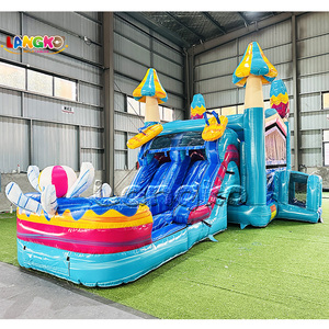 Oferta Especial: Combo de Tobogán Hinchable Comercial para Fiestas al Aire Libre con Soplador de Aire y Casa de Rebote - Product Image 4