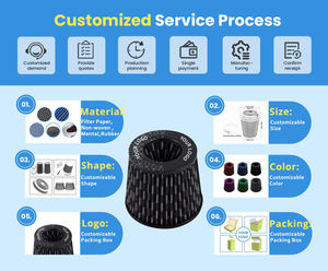 <span class=keywords><strong>Filtre</strong></span> à air universel pour carburateur de moto, VTT, Pit Bike, <span class=keywords><strong>filtre</strong></span> à air à haut débit avec entrée de 35/42/48/50 mm et pince - Product Image 6