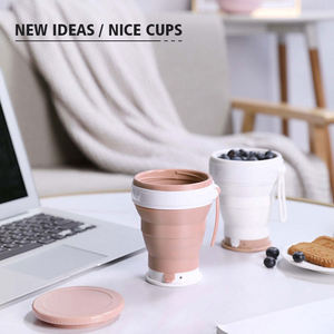 Vente flash - Tasse à boire en silicone de qualité alimentaire - Tasses pliables pour le camping et les activités de plein air - Product Image 5