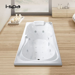 Baignoire rectangulaire moderne en acrylique Munich pour usage intérieur dans les hôtels et les villas - Product Image 1